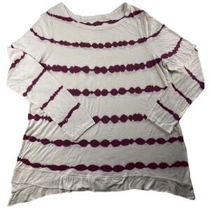 NWT Wanderley Belk Women’s Casual Tunic Top Tie Dye Long Sleeve Size Large